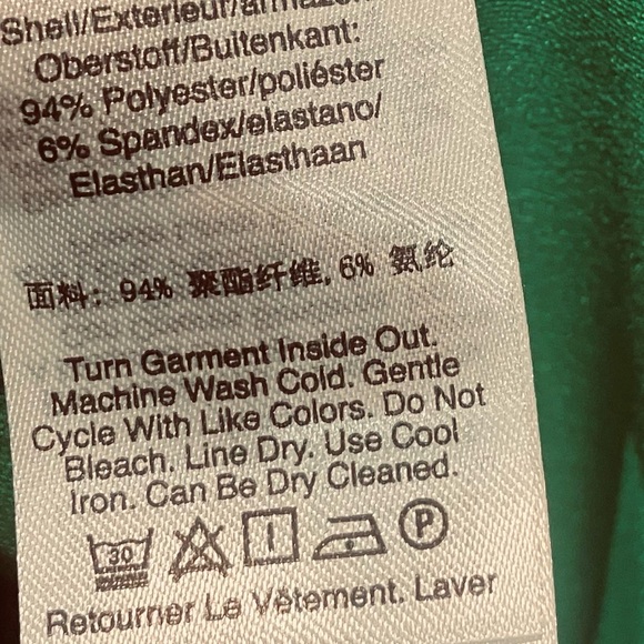 DKNY Puff-Sleeve V Neck Sheath Dress Vibrant Kelly Green Women's Size 16 - Picture 5 of 10